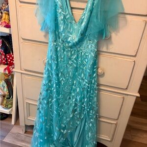 Elegant Blue bridesmaid Dress